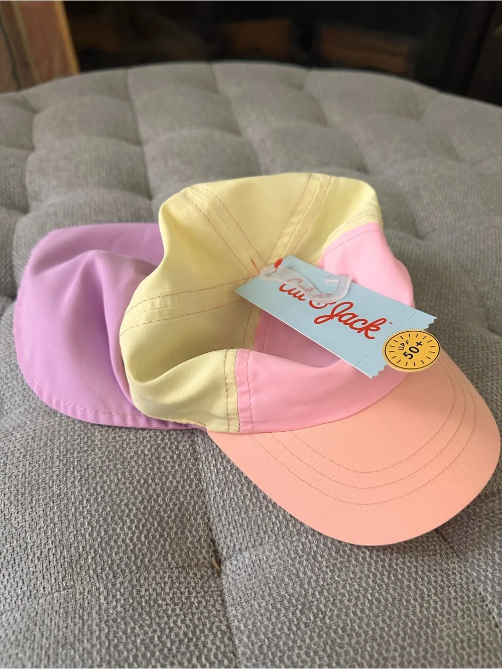 Kids Pastel Sun Hat - Pink, Yellow, Lavender